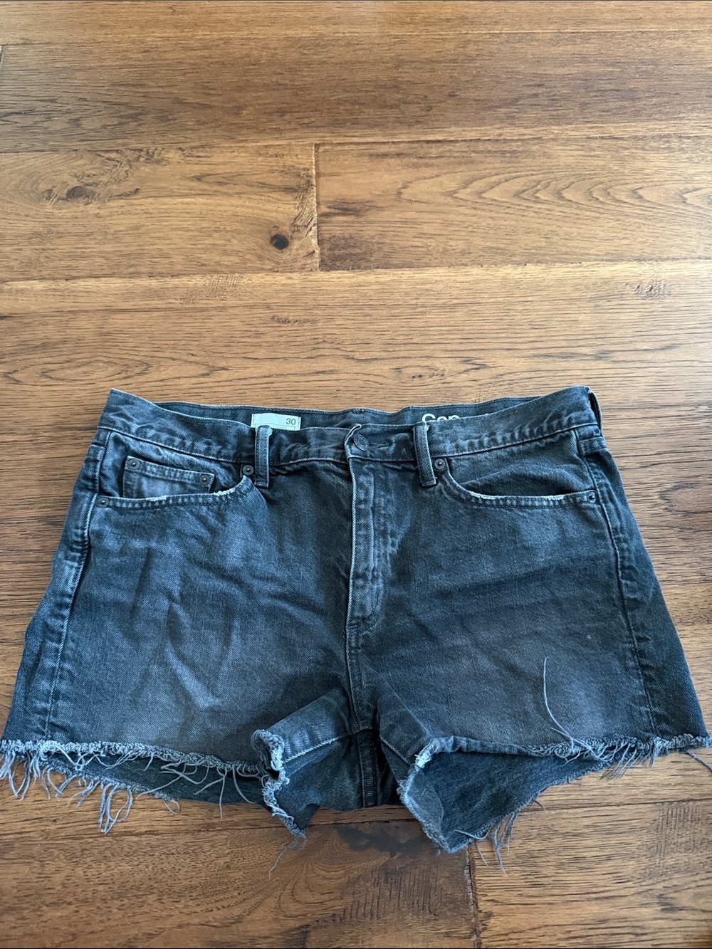 GAP Black Cutoff Denim Shorts